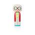 Kokeshi-Puppe der Mode-Ikone Iris Apfel mit großer Brille