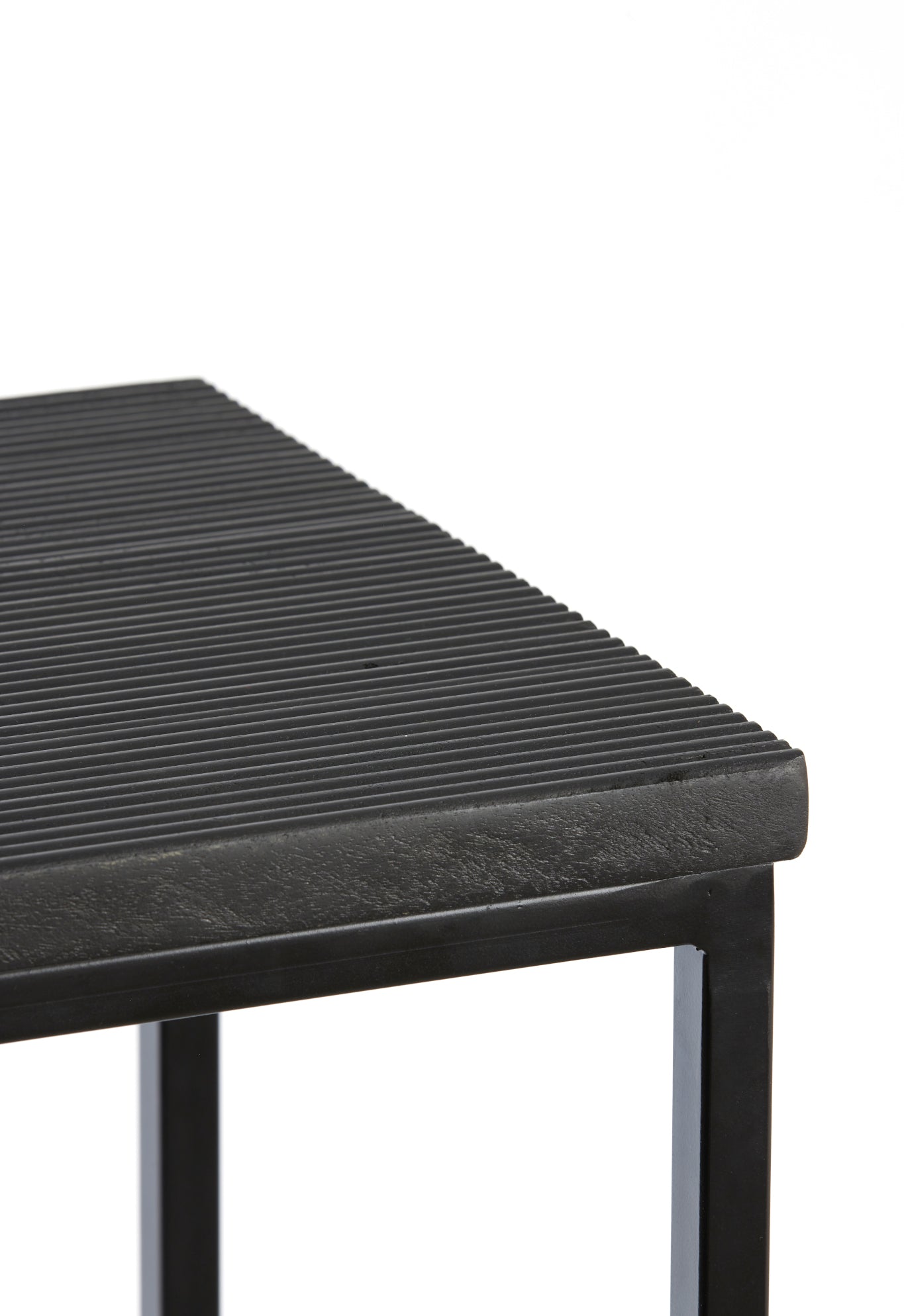 Console table BRYSON set of 2 matt black
