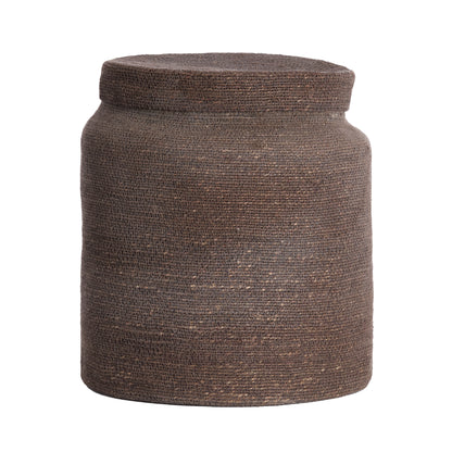 Korb BETANIA 2er-Set Ø 25 × 32,5 cm &amp; Ø 33 × 38 cm von Light &amp; Living in Dukelbraun-Braun