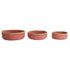 Korb PAITO 3er‑Set in Rosa & Naturell, max. Ø 39 × 13 cm von Light & Living