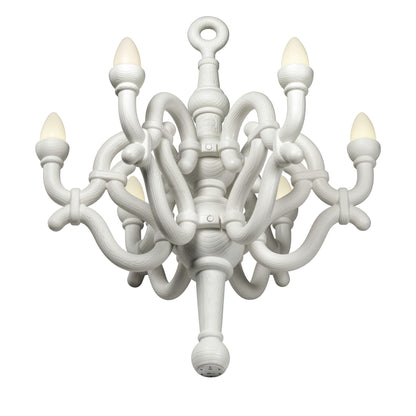 LED Bodenleuchte FALLEN CHANDELIER M in weiss