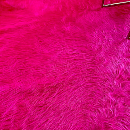 Kuhfell Teppich fuchsia-pink