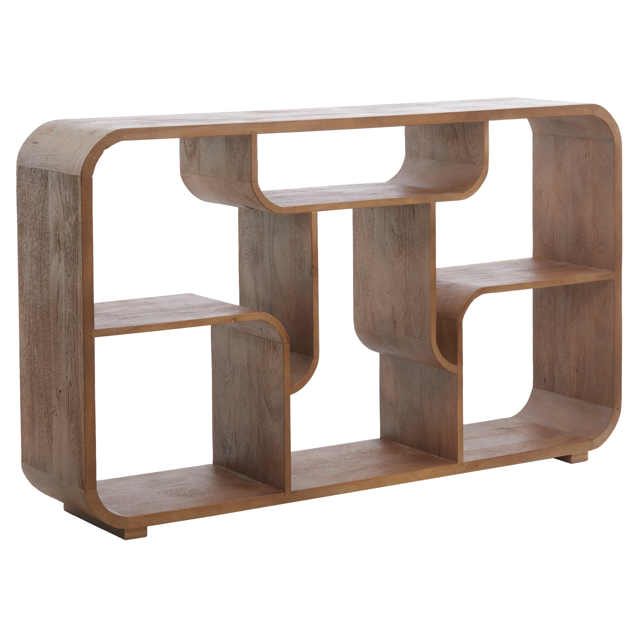 Modernes Sideboard aus Holz im warmen Braunton