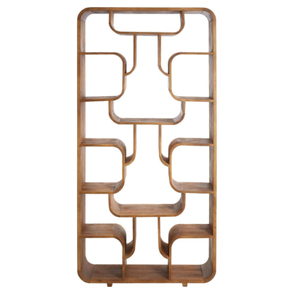 Standregal aus hellem Holz im skulpturalen Design von Light &amp; Living