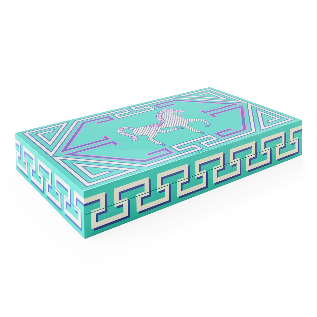 Neonfarbenes Designer-Backgammon als stilvolles Dekoobjekt von Jonathan Adler