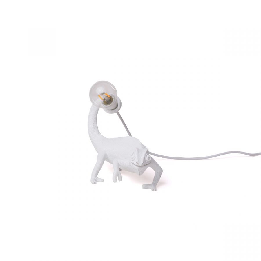 Tischlampe CHAMELEON weiß mit USB