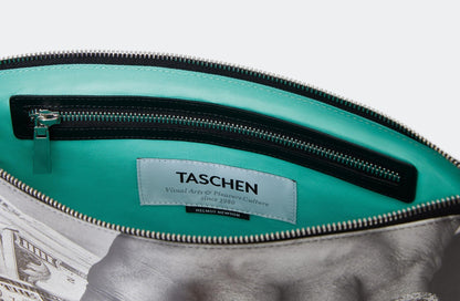 Pouch Fat Hand and Dollars mit Newton-Motiv als Kunstaccessoire