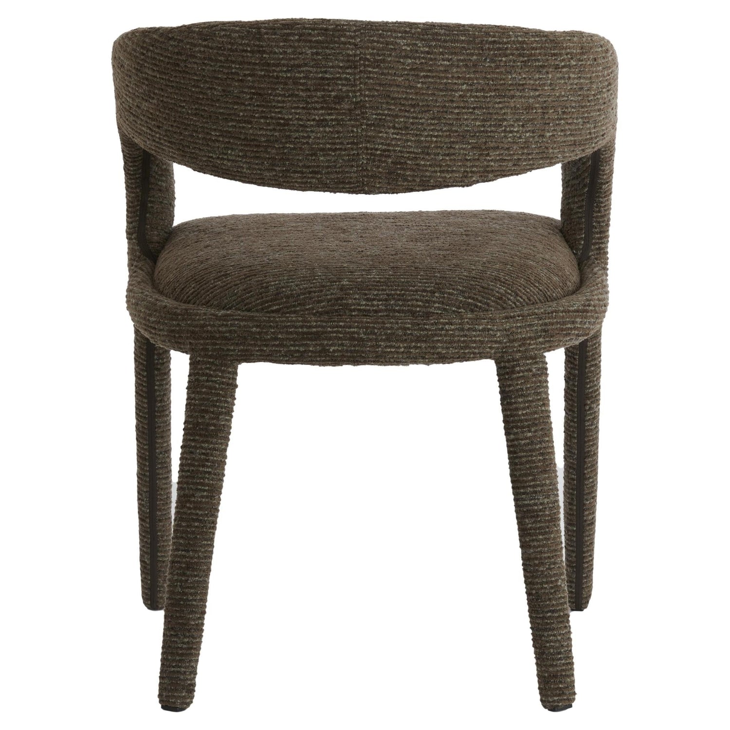 Gepolsterter Armlehnstuhl KYRAN in warmem Braunton