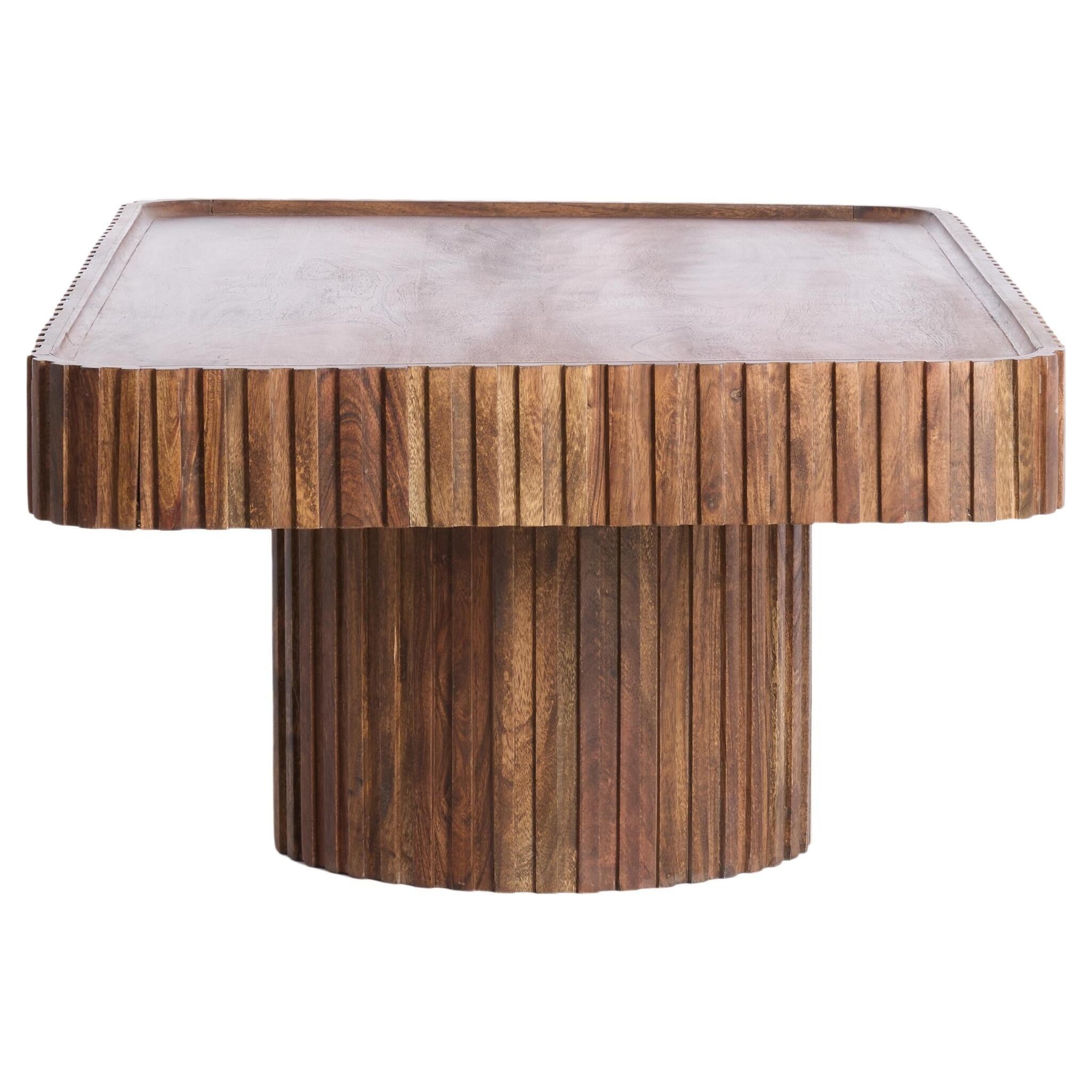 Wohnzimmertisch aus Akazienholz mit natürlicher Maserung