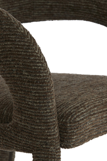 KomfortablerEsszimmerstuhl in Chocolate Braun mit weicher Polsterung