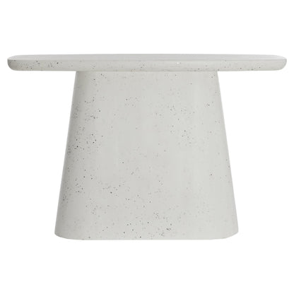 Weißer Konsolentisch mit skulpturalem Standfuß von Light &amp; Living