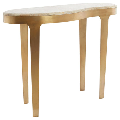 Design Tisch mit Marmorplatte und Metallrahmen