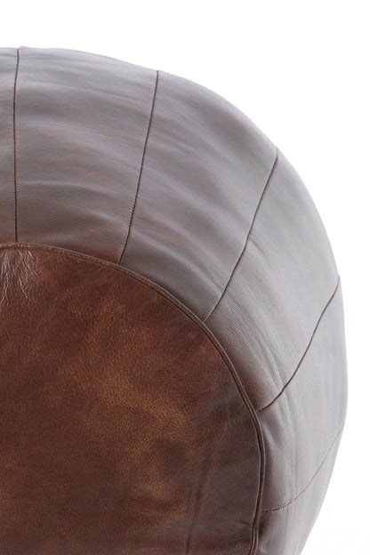 Gepolsterter Pouf in Dunkelbraun für Wohnzimmer