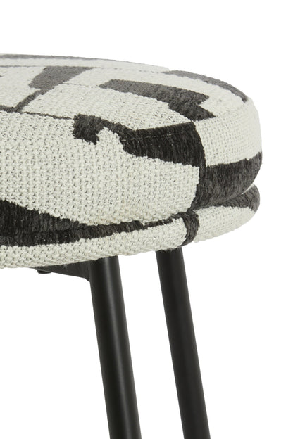 Polsterstuhl mit auffälligem Muster für Esszimmer