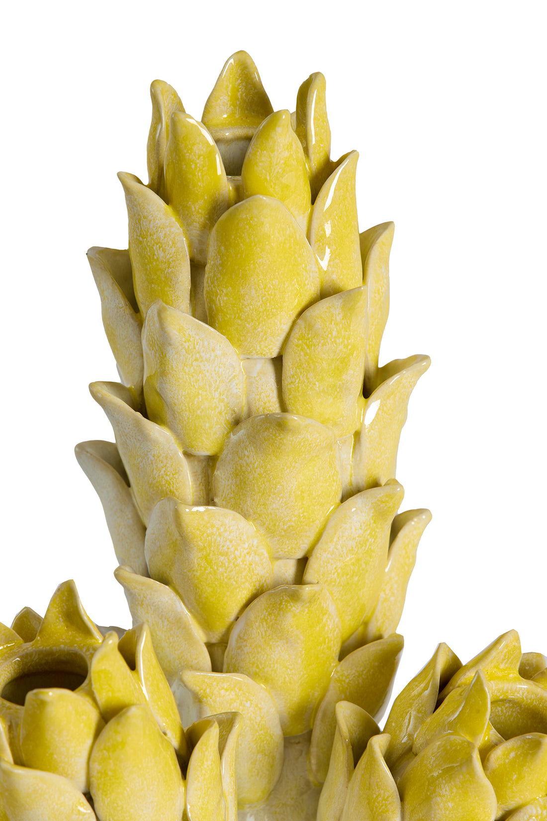 Vase CARCIOFO gelb/crème von Light &amp;Living