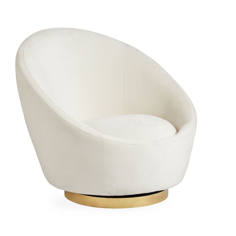 Loungesessel ETHER SWIVEL CHAIR, Bergamo Snow