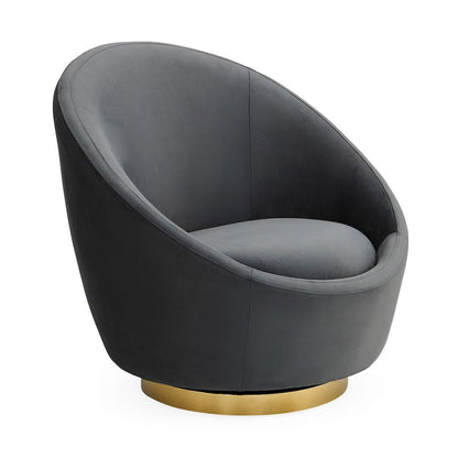 Loungesessel ETHER SWIVEL CHAIR, Bergamo Charcoal