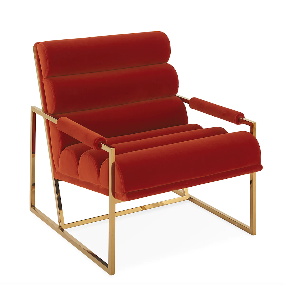 Loungesessel CHANELLED GOLDFINGER orange