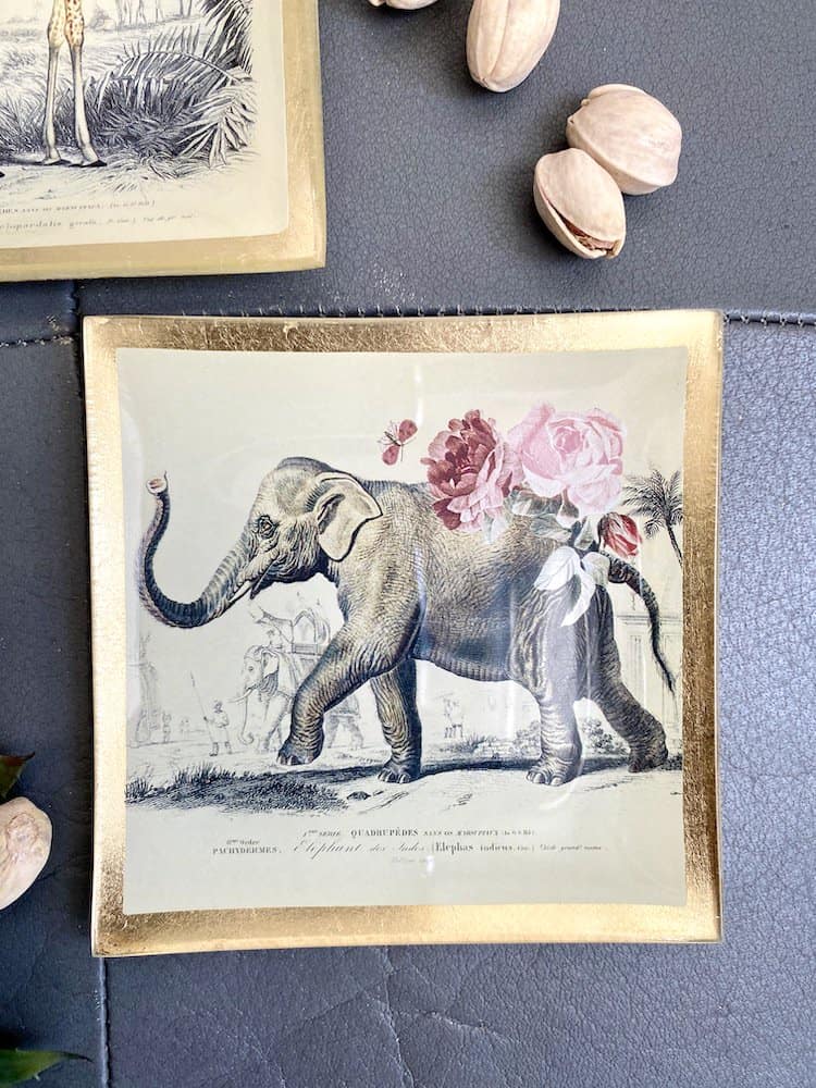 Dekoschale Glasteller LOVE PLATES ELEFANT