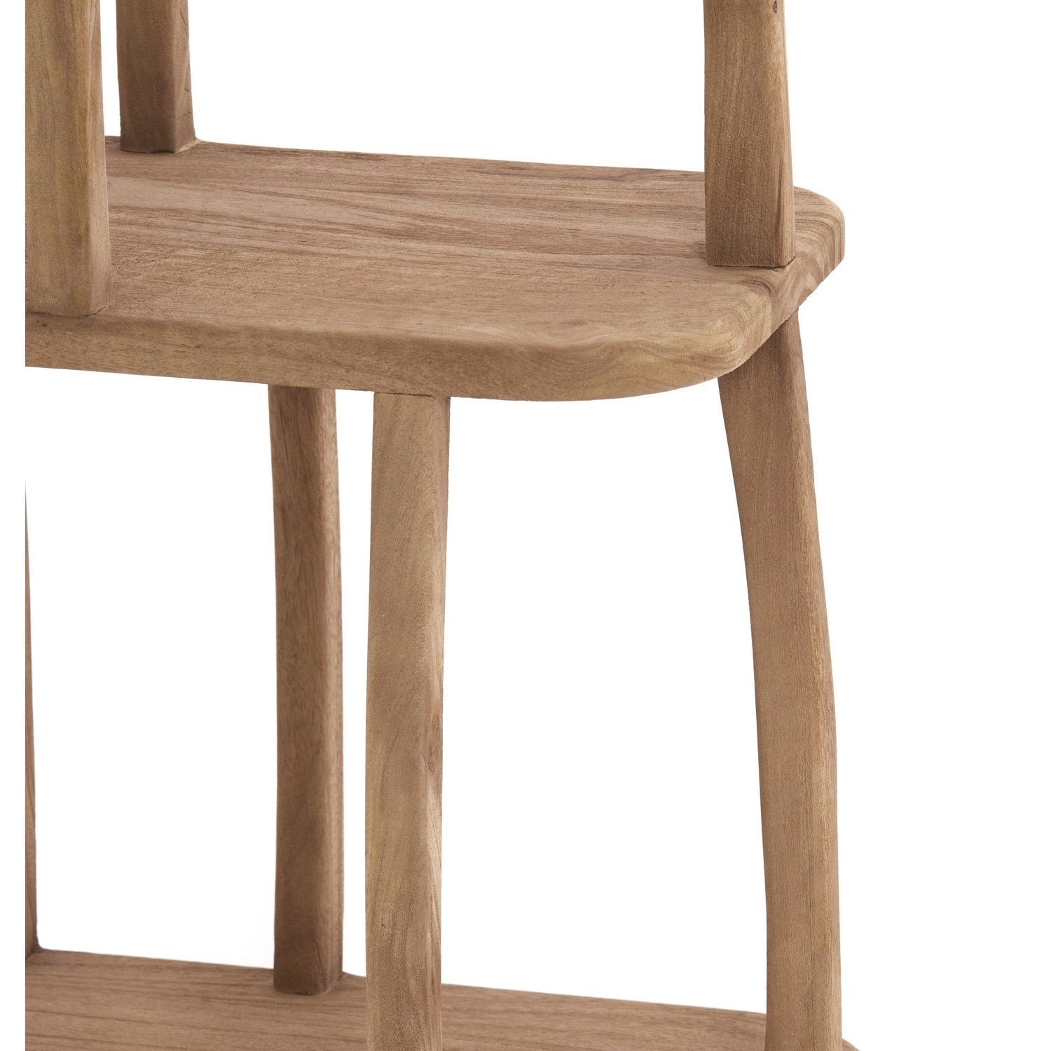 Natürliches Holzregal in modernem Design