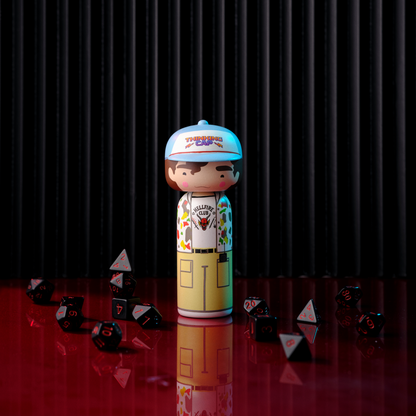 Limitierte Dustin-Henderson-Kokeshi als stilvolles Dekoobjekt