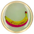 Love Plates Glasteller M Banane Rund Gelb als Designobjekt