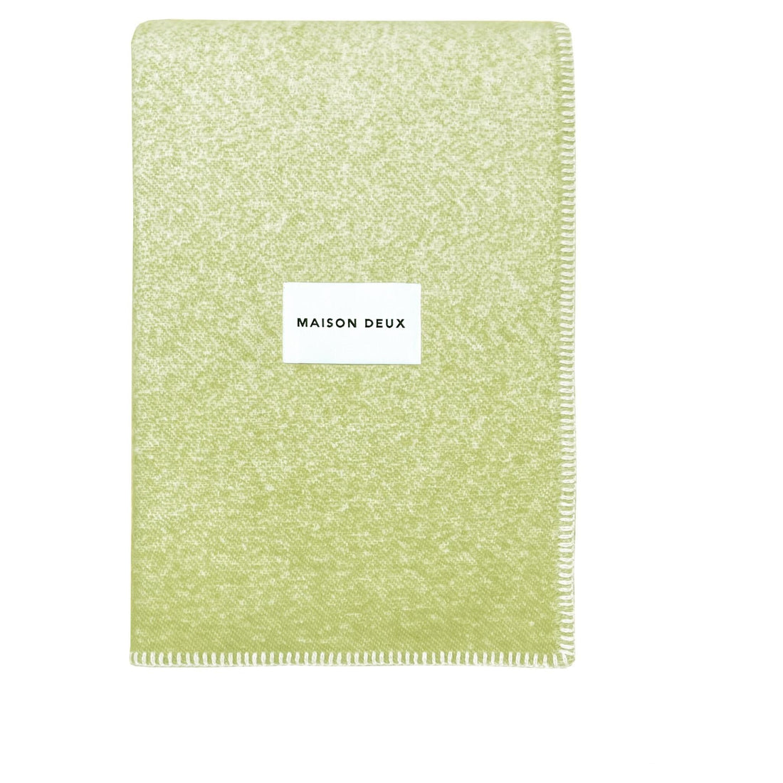 Jacquardgewebte Gradient-Decke aus neuseeländischer Wolle mit Mojito-Farbverlauf