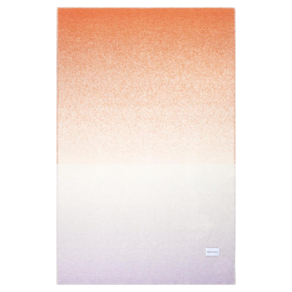 Jacquardgewebte Gradient-Decke aus neuseeländischer Wolle mit Farbverlauf