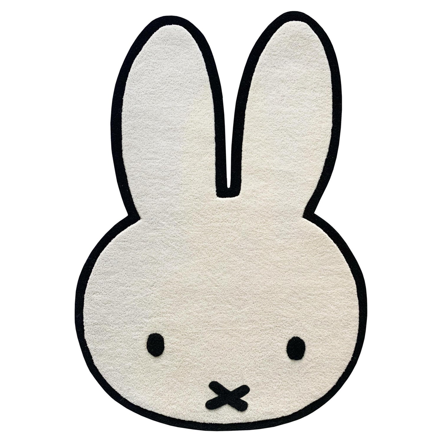 Weicher Wollteppich für Kinderzimmer mit verspieltem Miffy-Design