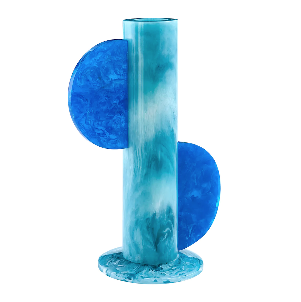 MUSTIQUE CYLINDER VASE türkis/blau