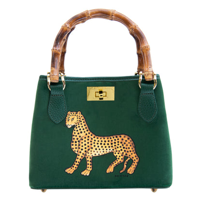 Samttasche BAMBOO GREEN JEWEL – der Marke Ortigia Sicilia