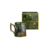 Kombination aus grüner Tasse und passender Geschenkverpackung
