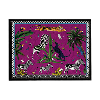 Tablett FLYING TIGER PINK CARDINALE von Ortigia Sicilia