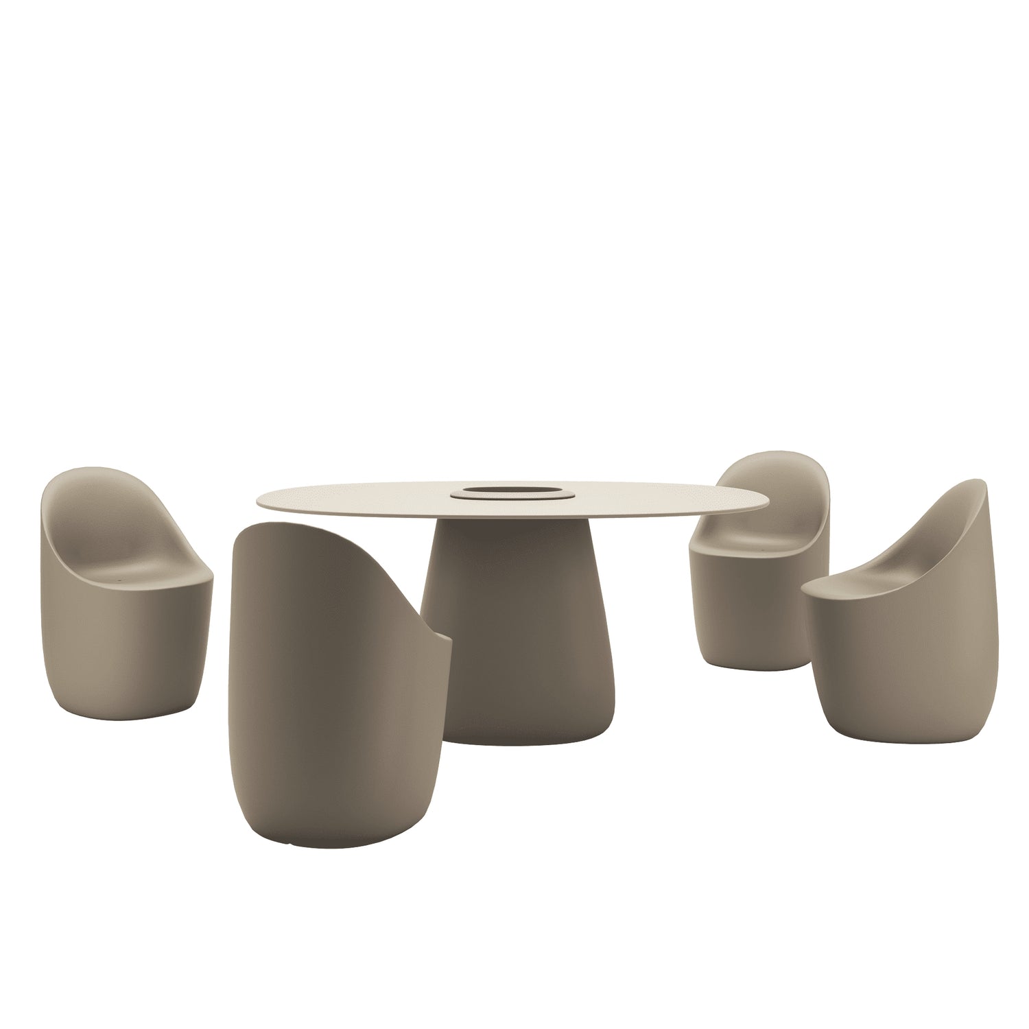 Outdoor Möbel - Cobble von Qeeboo in dove grey