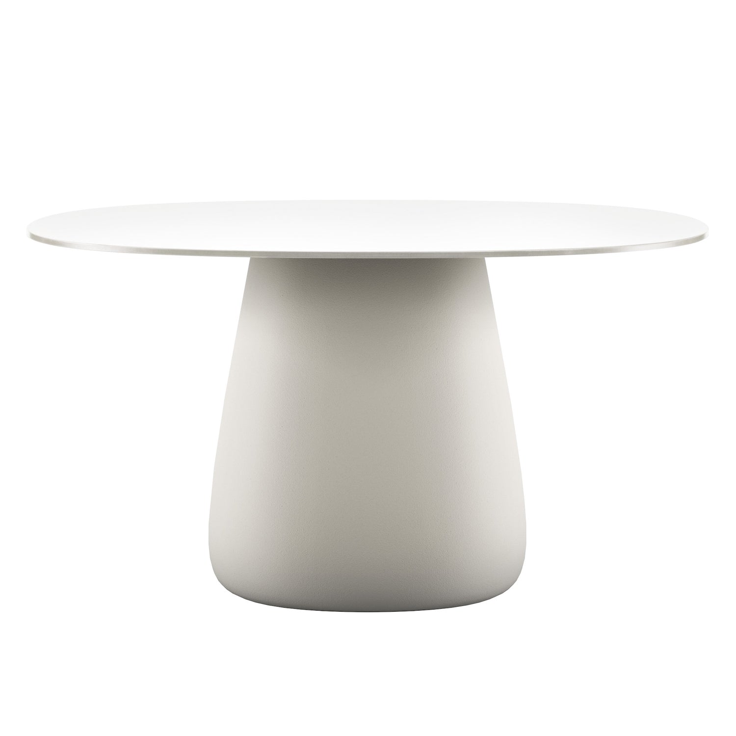 Cobble Table TOP 135, für drinnen &amp; draußen in warm weiss
