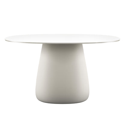 Cobble Table TOP 135, für drinnen &amp; draußen in warm weiss
