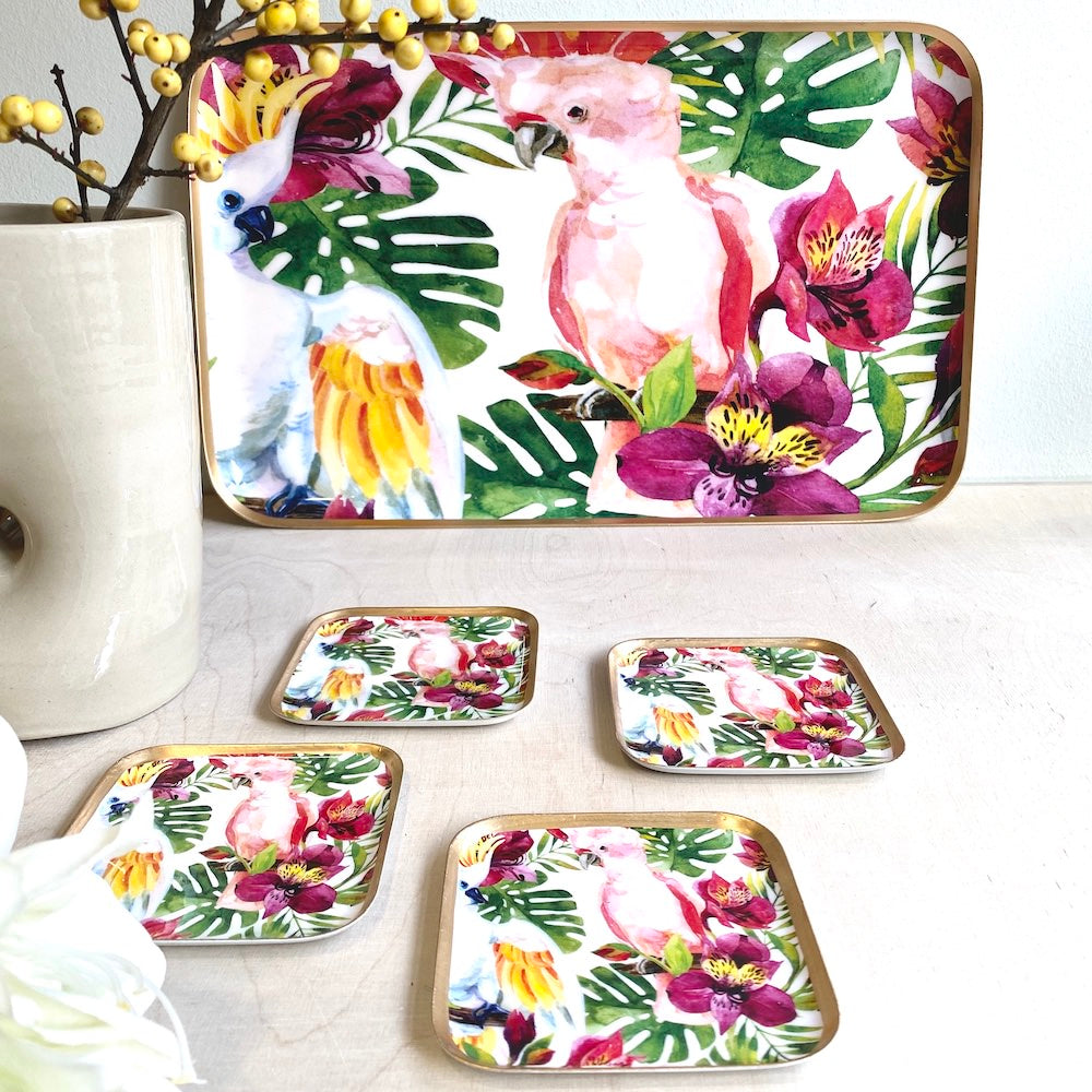 Tablett & Untersetzer Birds