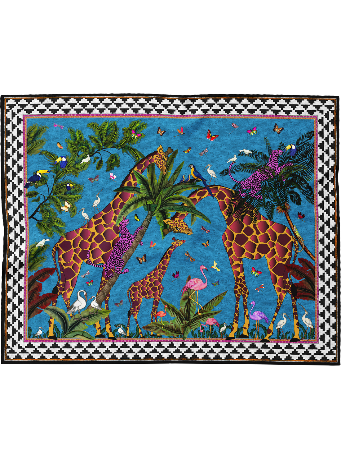 Pareo Giraffe Blau