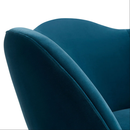 Loungesessel RIPPLE LOUNGE CHAIR, Varese Petrol