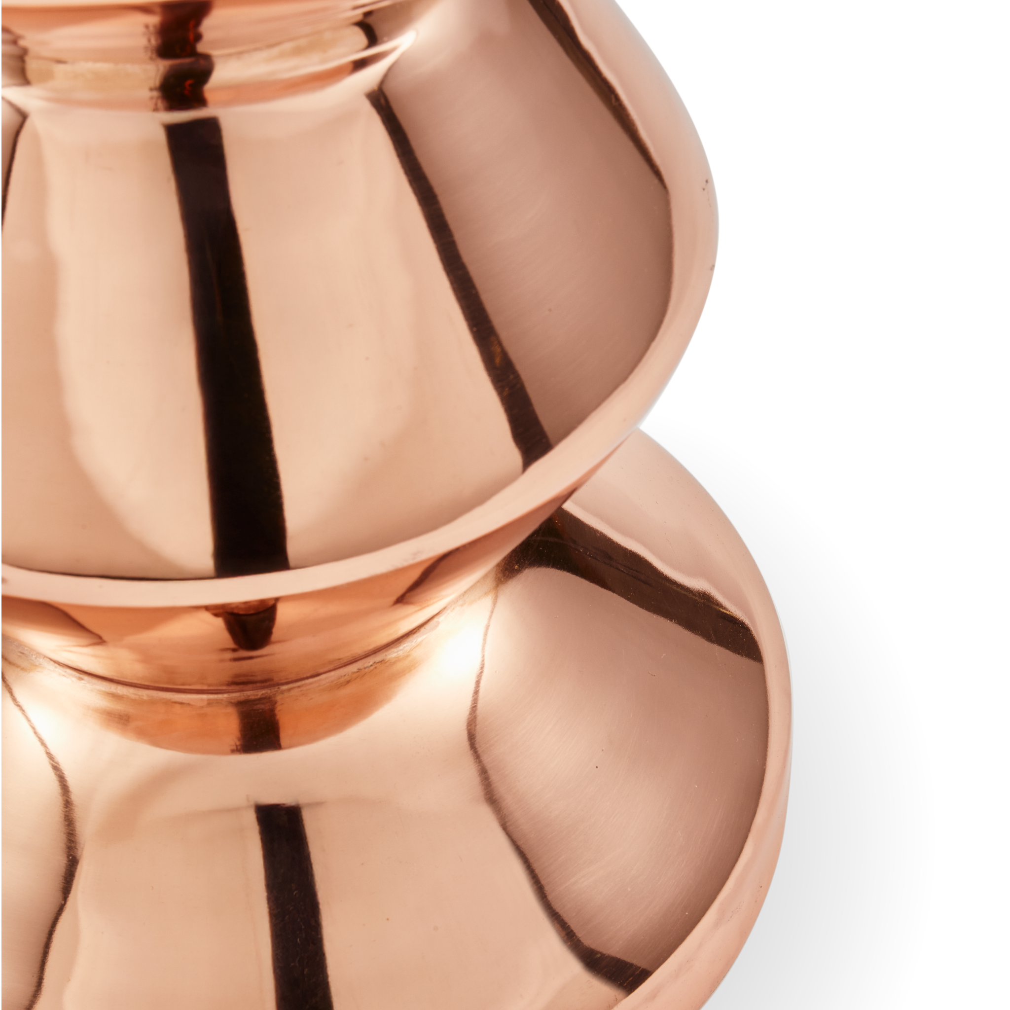 Glänzender Designhocker aus recyceltem Metall von Polspotten