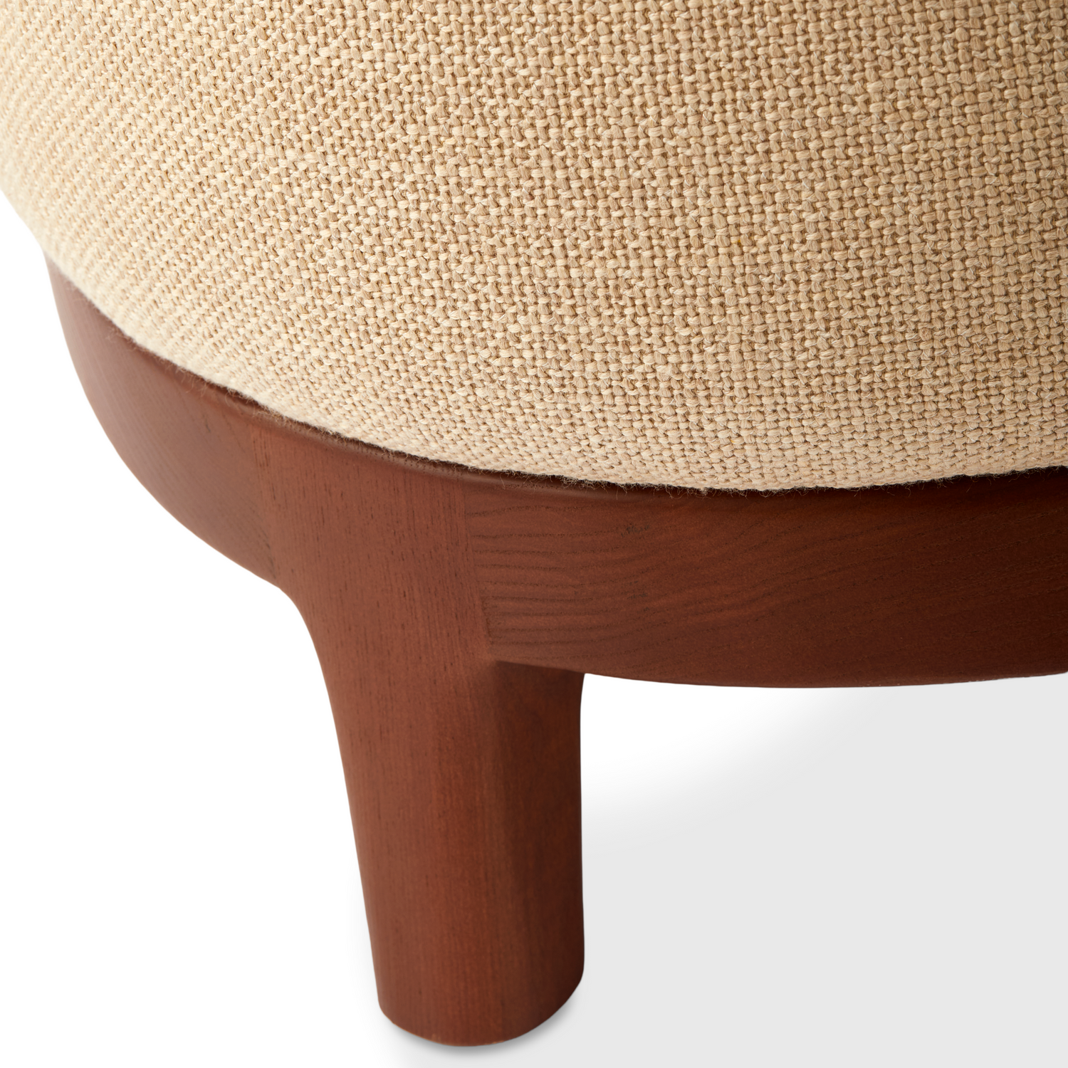 Smooth Fabric Fizz Chair aus Textil auf Eschenholzgestell