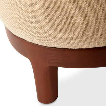 Smooth Fabric Fizz Chair aus Textil auf Eschenholzgestell