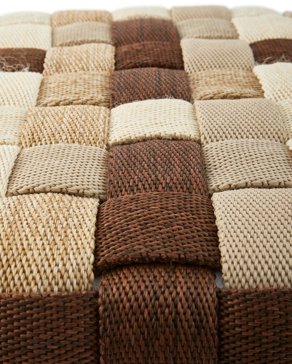 Outdoor Sitzpouf BRAIDED M beige
