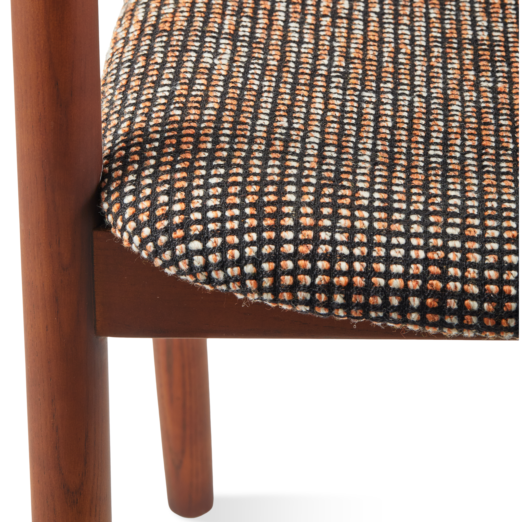 Moderner Dining Chair mit gemustertem Sitz und Rückenlehne