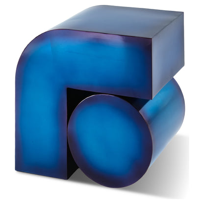 KOMBO Beistelltisch von Polspotten aus blauem Metall