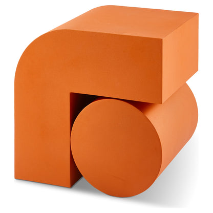 KOMBO Beistelltisch von Polspotten aus orangefarbenem Metall