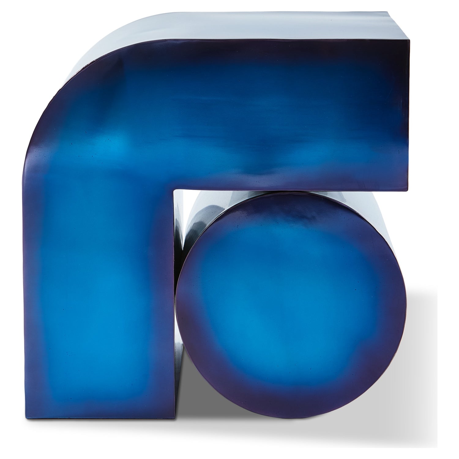 Moderner Side Table aus recyceltem Metall von Polspotten