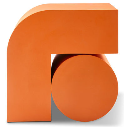 Moderner Metall-Beistelltisch von Polspotten in Orange