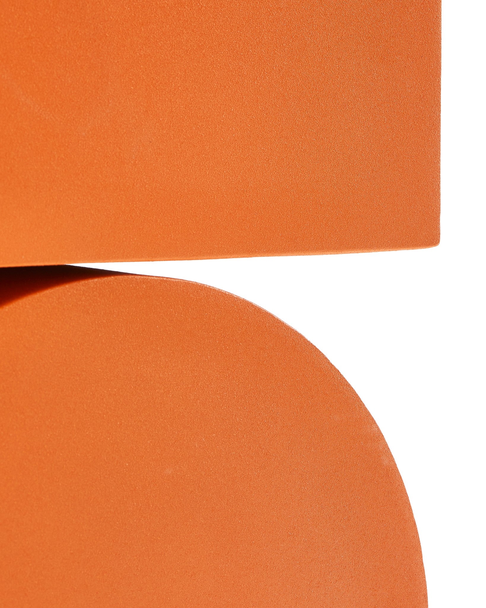 Kunstvoller Polspotten KOMBO Beistelltisch Metall Orange