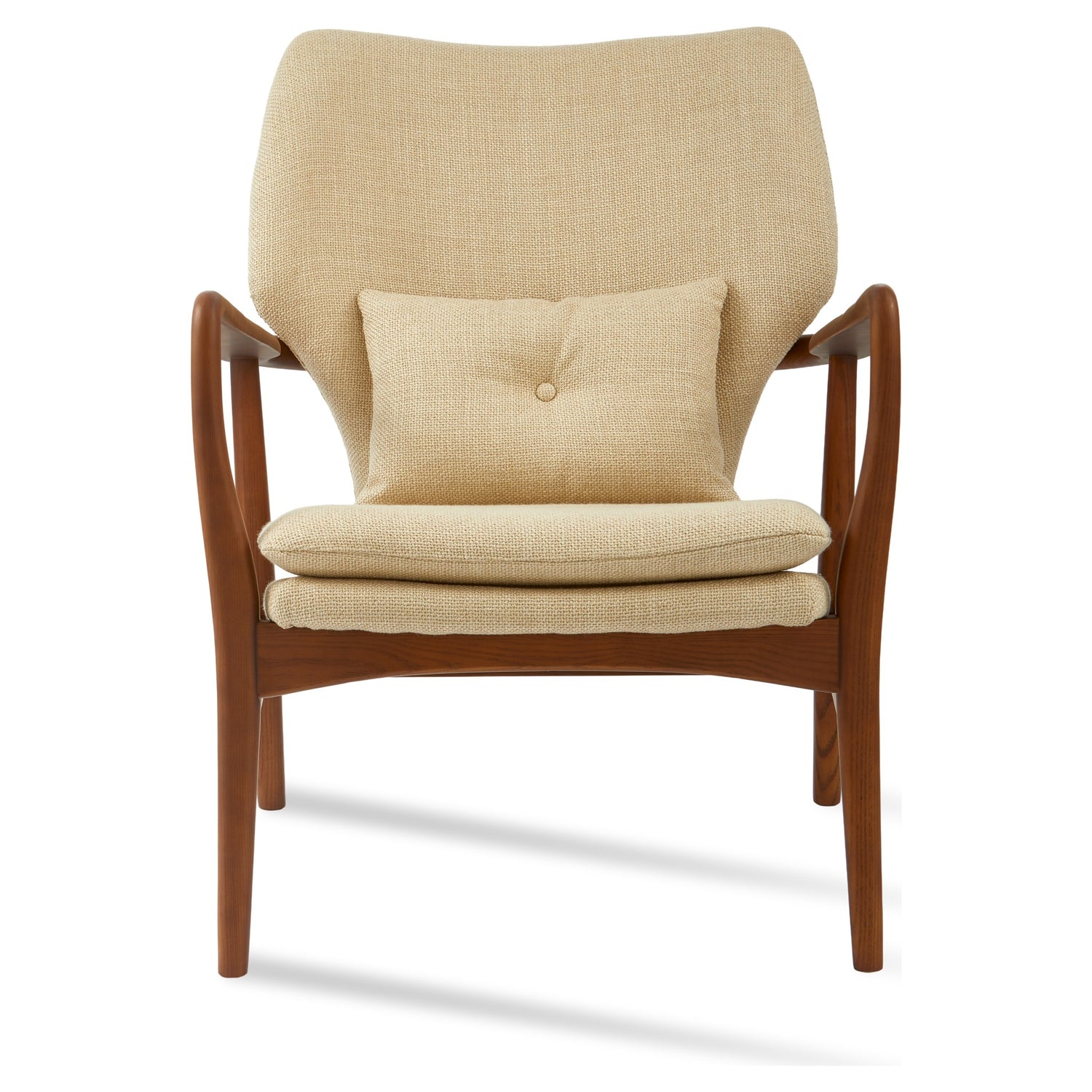 Polsterstuhl mit weicher Polsterung und Retro-Charakter